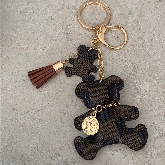 Other - Designer pattern keychain/bag charm damier ebene